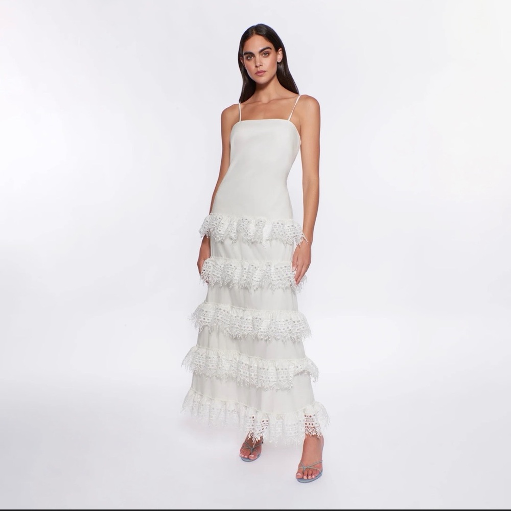 Peixoto Tessa White Maxi Dress
